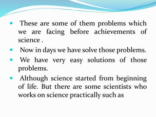 Science Accomplishment the achievements of science | PPTX