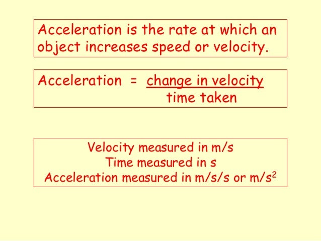 Physics F3 (IGCSE) speed, velocity and acceleration