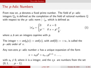 The p-Adic Schr¨odinger Equation and the Two-slit Experiment in Quantum ...