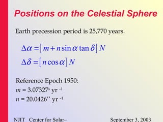 Reference Epoch Physics320 lecture01 | PPT