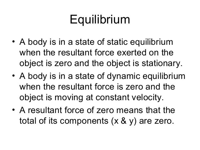 What are the types of equilibrium?