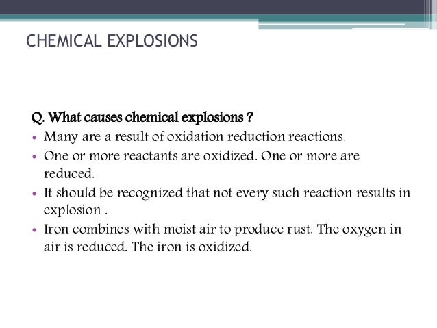 Physics and chemistry of explosions