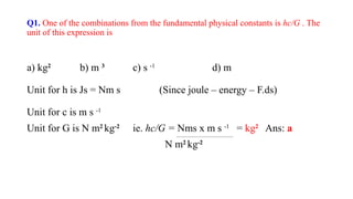 Hc Constant Physics and Measurement- English.pptx NEET | PPTX