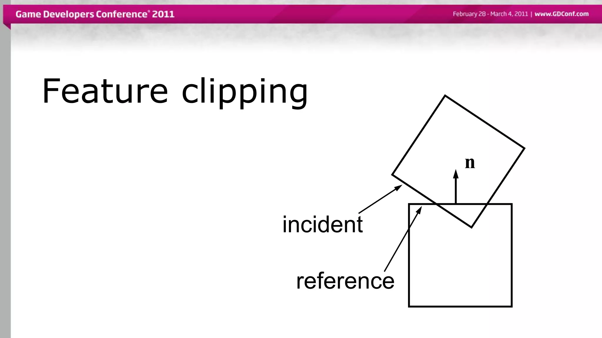 Feature clipping
n
incident
reference
 