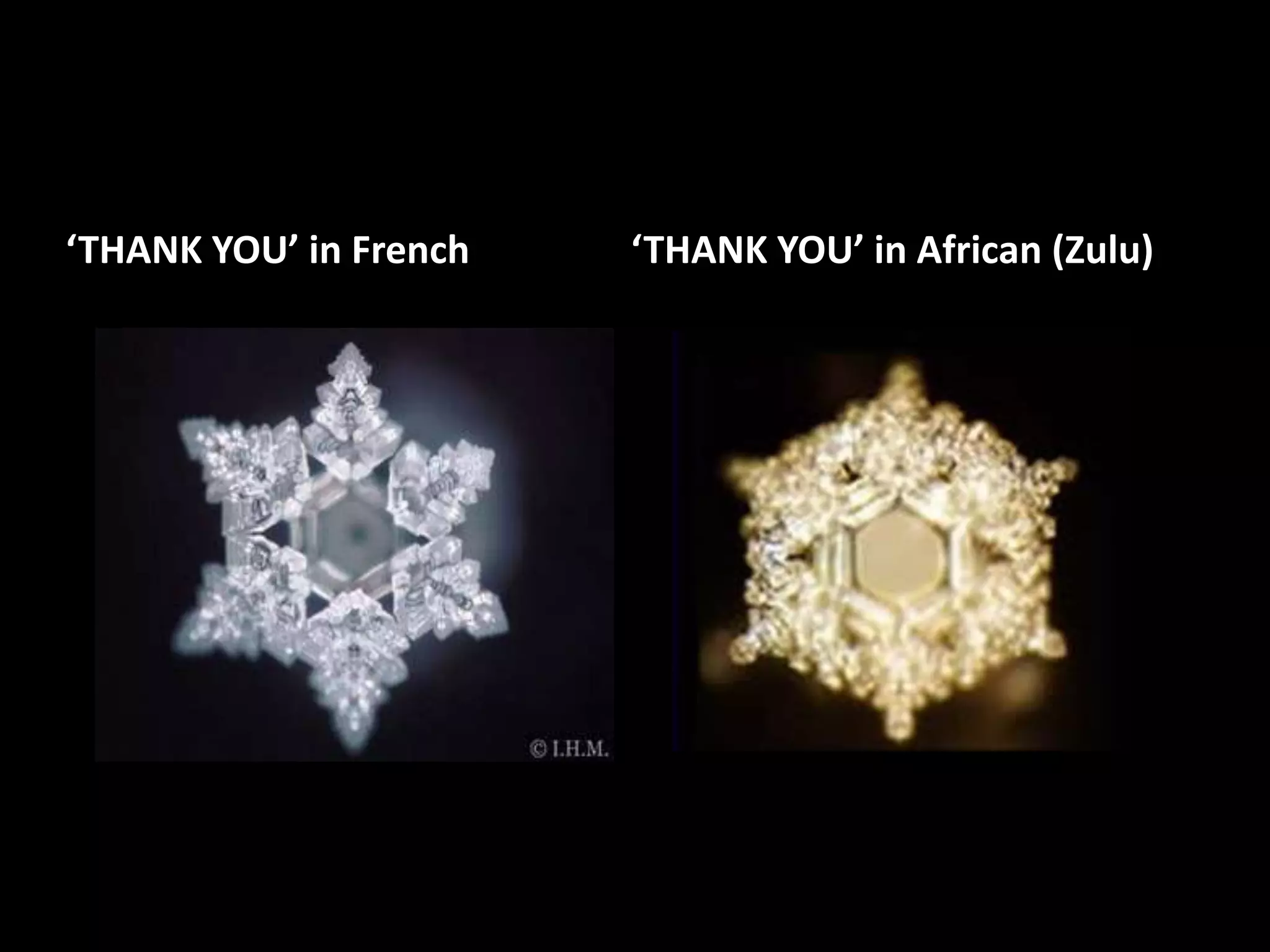 ‘THANK YOU’ in French                 ‘THANK YOU’ in African (Zulu) 