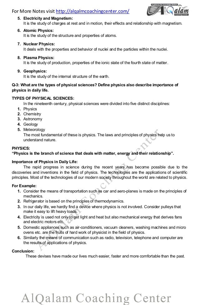 Physics Chapter 1 9th