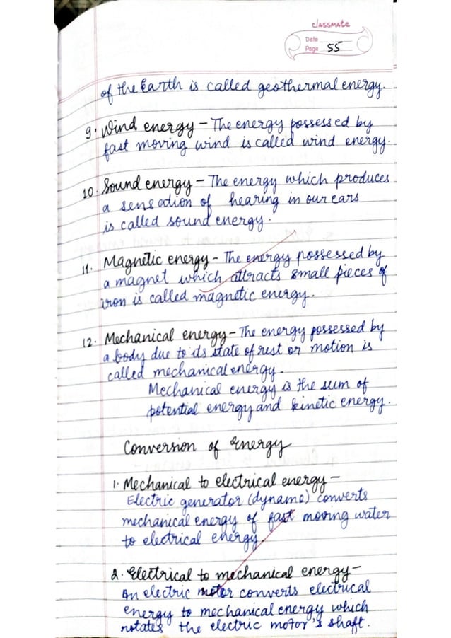 ICSE Physics Class X Handwritten Notes | PDF