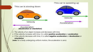 Explain Deceleration force and pressure : motion | PPTX