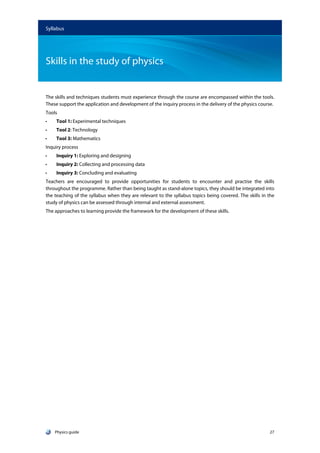 Physics Guide 2025 - English Exams for the IB | PDF