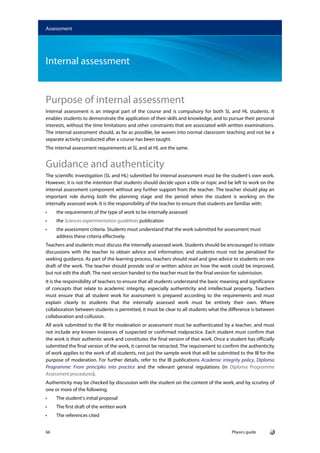 Ib Program Integrity Physics Guide 2025 - English Exams for the IB | PDF