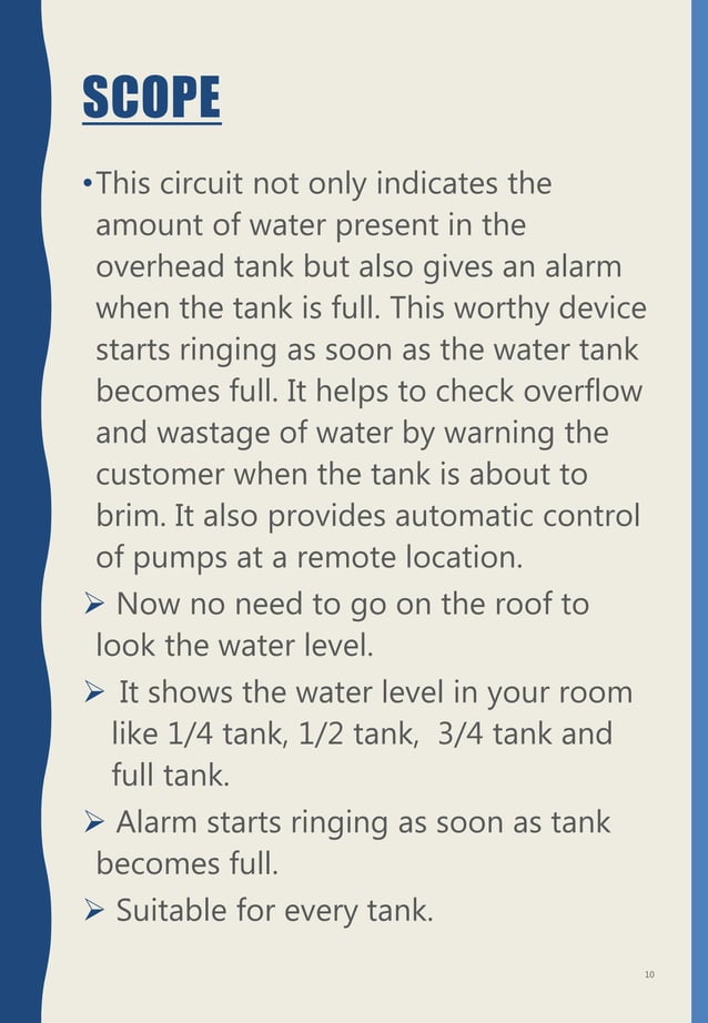 Physics Investigatory Project(Water Level Indicating System)