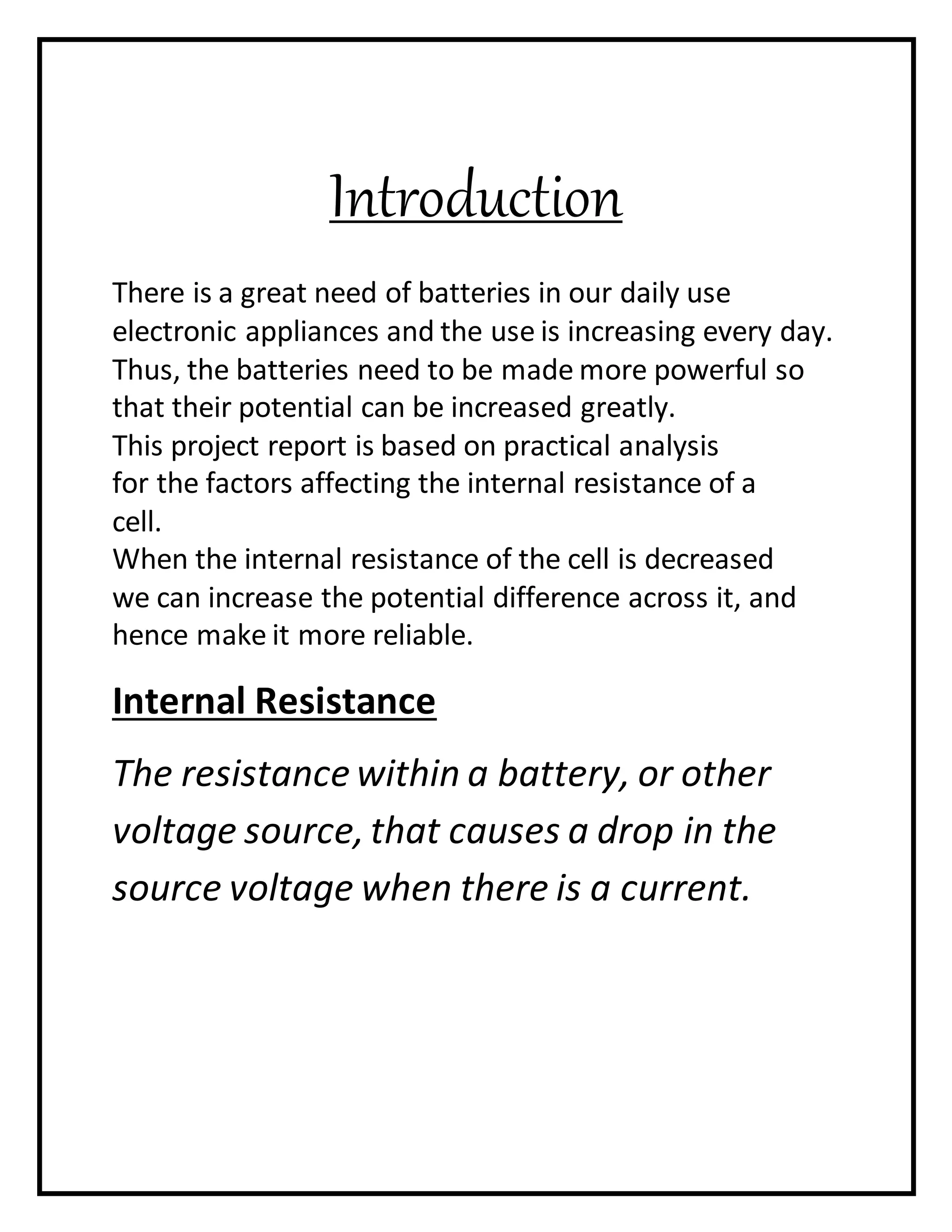 Physics investigatory project for class 12 | DOCX