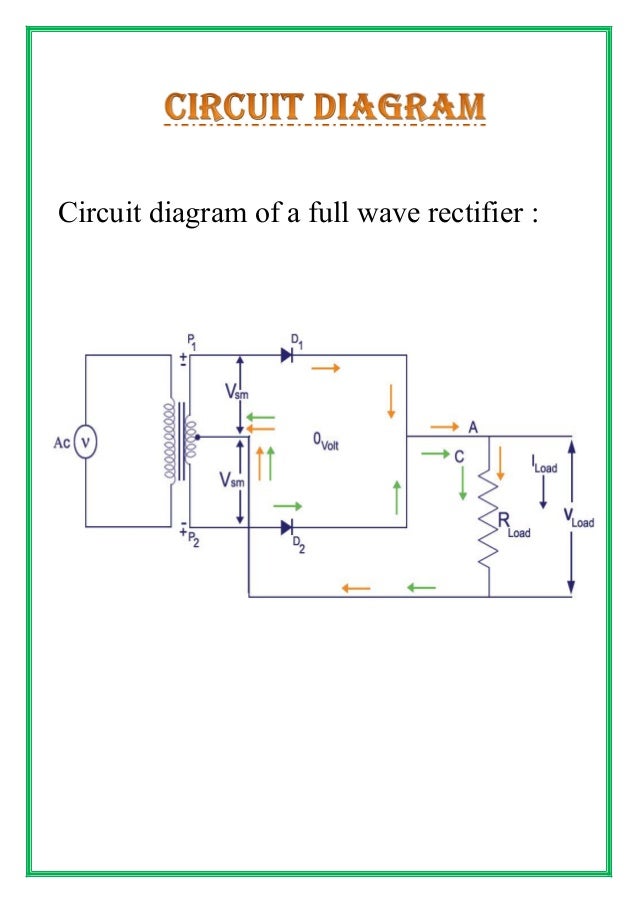 Labelled Diagram Of Full Wave Rectifier Circuit Boards