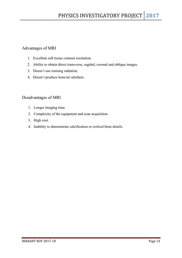 Physics Investigatory Project Class 11 & 12 | PDF