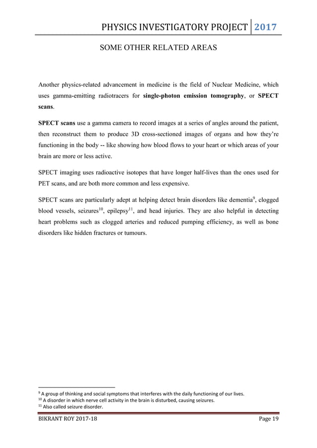 Physics Investigatory Project Class 11 & 12 | PDF