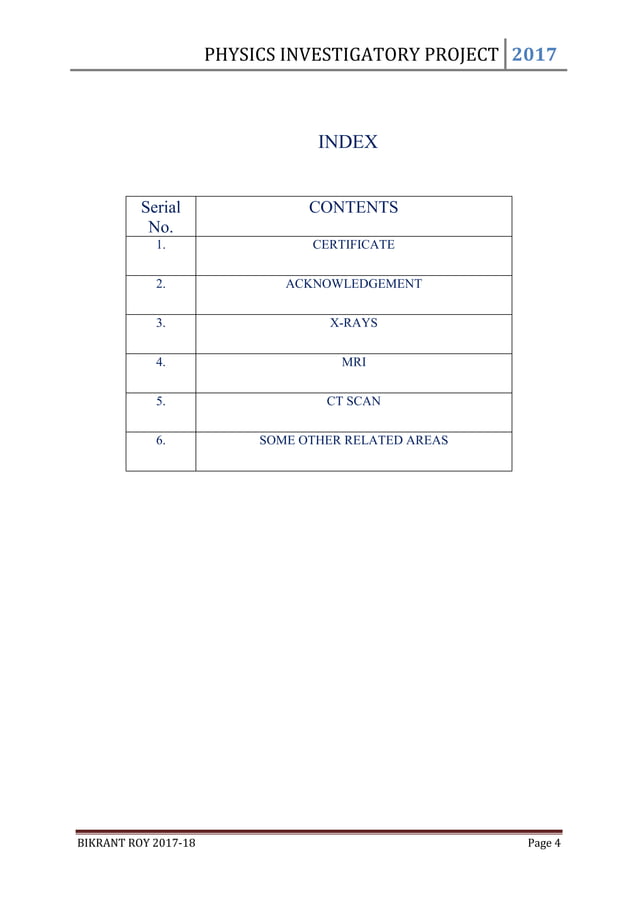 Physics Investigatory Project Class 11 & 12 | PDF