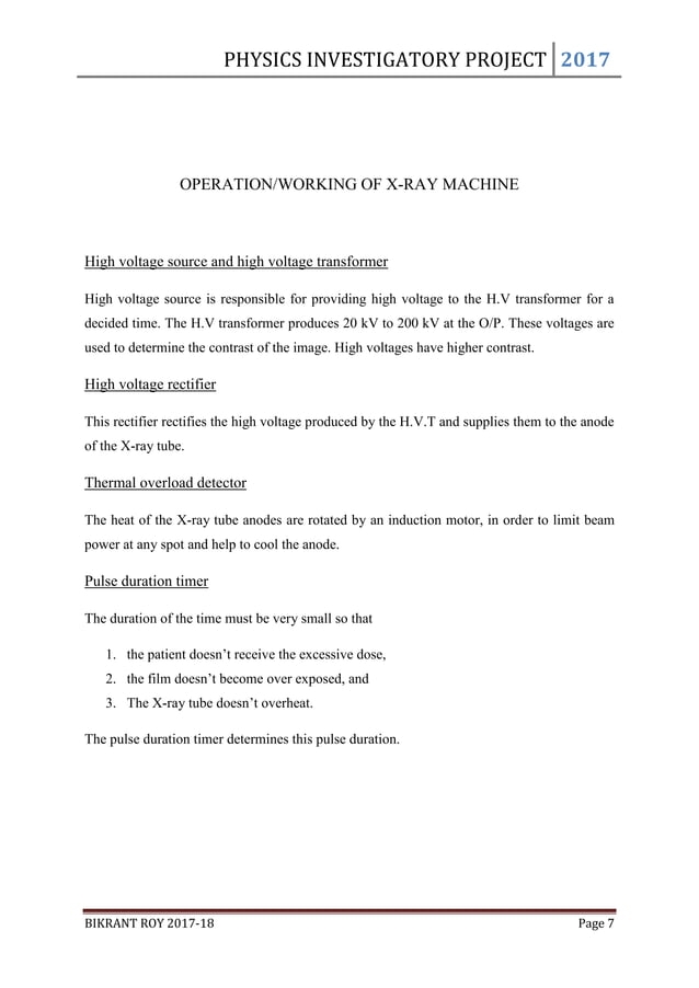 Physics Investigatory Project Class 11 & 12 | PDF