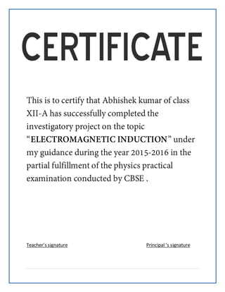 Teacher’s signature Principal ‘s signature
 