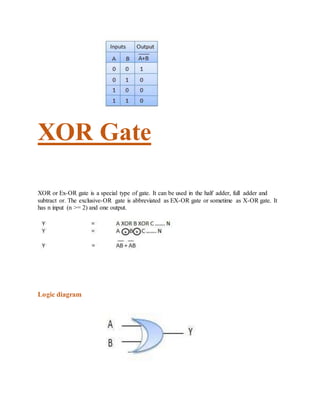 Physics investigatory project for class 12 logic gates | DOCX