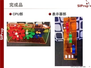 ©SIProp Project, 2006-2008 11 
完成品 
CPU部表示器部 
 