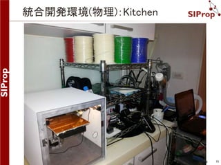 ©SIProp Project, 2006-2008 15 
統合開発環境(物理)：Kitchen 
 