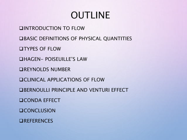 Physics of flow for presentation | PPTX | Physics | Science