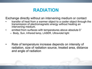 Physics of Heat Radiation and electrotherapy management | PDF