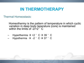 Physics of Heat Radiation and electrotherapy management | PDF