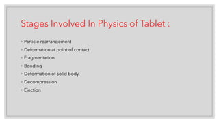 Tablet Reaction Physics of tablet with its mechanism of action | PDF