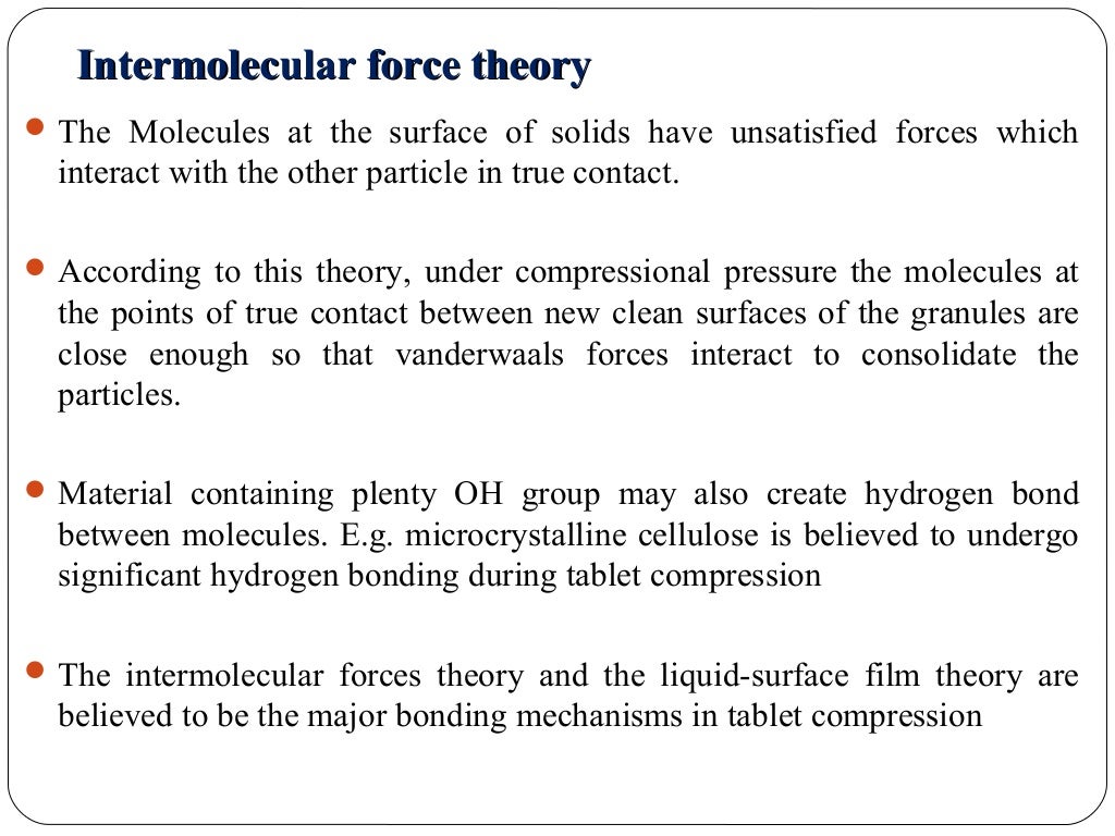 Physics of tablet compression