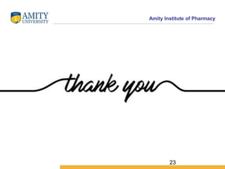 Amity Institute of Pharmacy
23
 