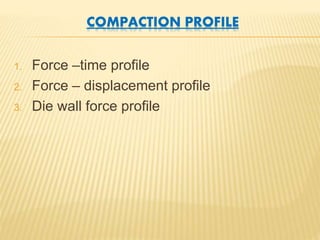 Physics of tablet compression | PPTX