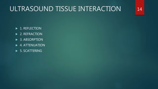 PHYSICS OF ULTRASOUND AND KNOBOLOGY | PPTX