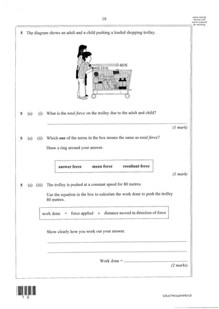 GCSE Physics P2 Exam Jan 2009