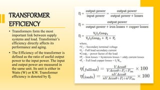 Transformers and its Types | PPTX