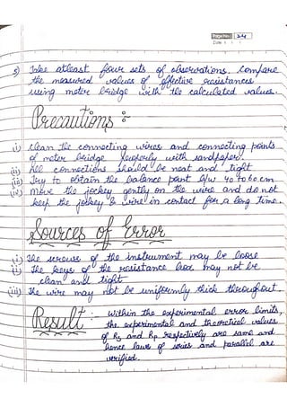 Physics practical file 1 | PDF