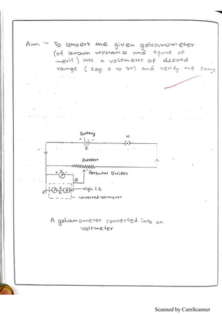 Physics Practical File - with Readings | Class 12 CBSE