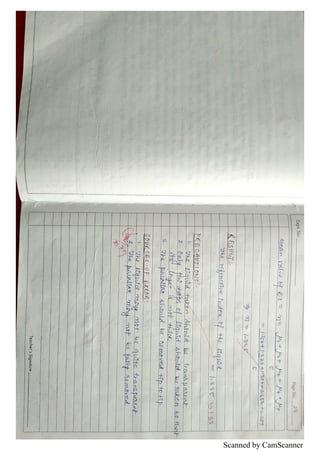 PHYSICS PRACTICAL RECORD XII | PDF