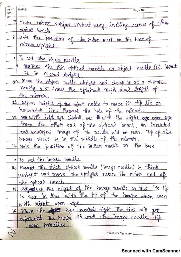 Physics Practicals Class 12 With Observations | PDF | Physics | Science