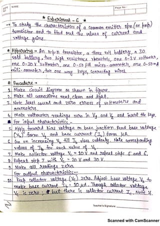 Physics Practicals Class 12 With Observations | PDF