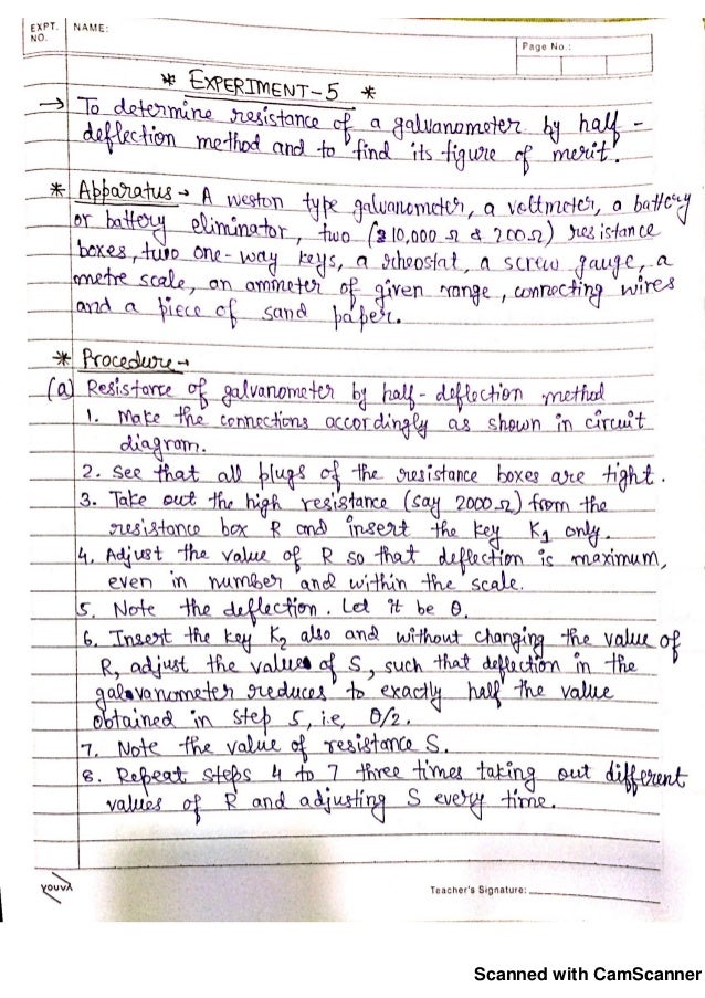 Physics Practicals Class 12 With Observations Physics practicals class 12 with observations
