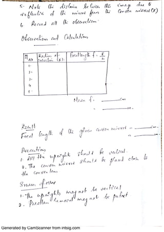 Physics Practical Notes Class 12 CBSE Final | PDF