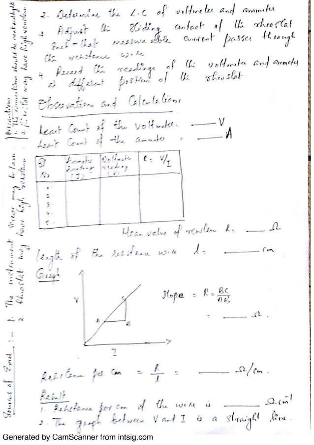 Physics Practical Notes Class 12 CBSE Final | PDF