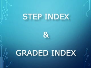 STEP INDEX
&
GRADED INDEX
 