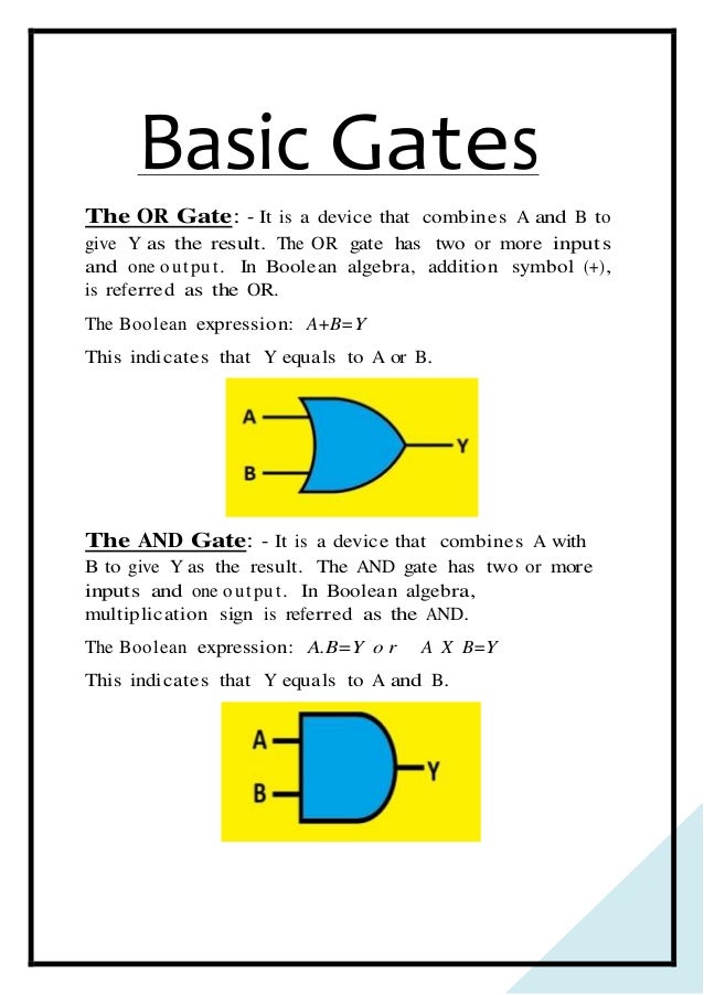 Physics Investigatory project Class 12 Logic Gates