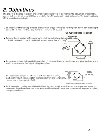 Full wave bridge rectifire and the idea of coil self inductance | PDF