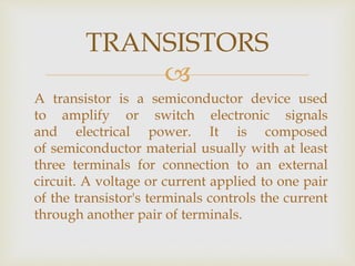 semiconductor - description and application