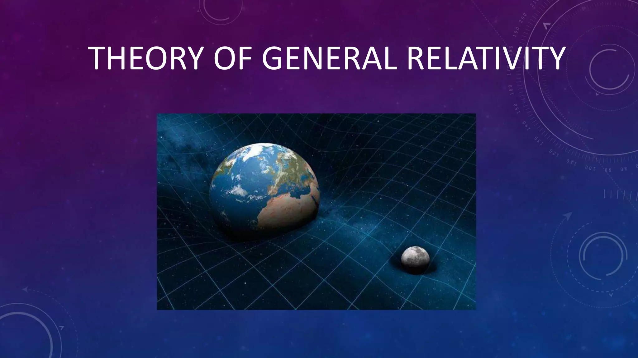 THEORY OF GENERAL RELATIVITY
 