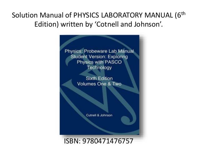 Physics Laboratory Manual Loyd Solutions