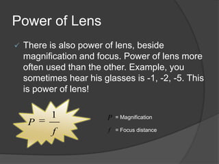 Concave LensThere is one again lens, concave lensConcave Lens has thinnest part in its center
